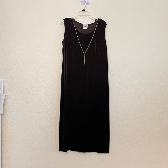 R&M Richards brown and Silver Maxi Dress - Picture 10 of 11